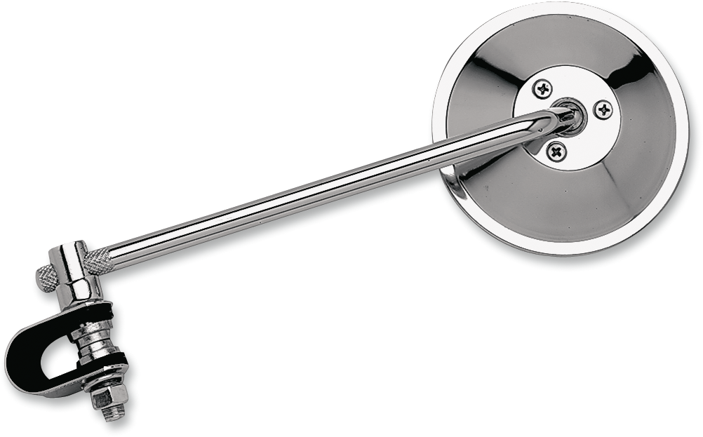EMGO Mirror - Side View - Round - 8" Stem - Chrome - Each - Universal 20-06808