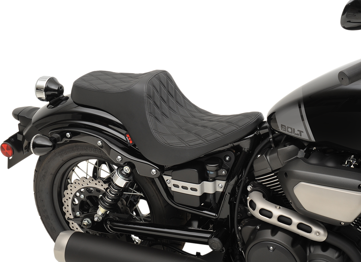 Z1R Predator III Seat - Black - Diamond - Black Stitching - Bolt/V-Star 0810-2069