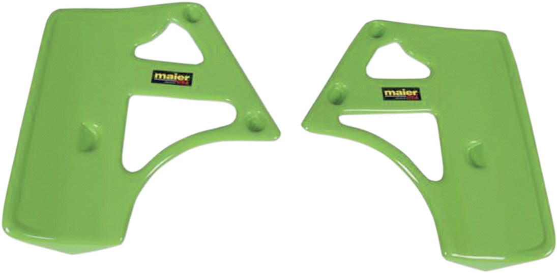 MAIER Radiator Scoops - Green - Kawasaki - KX '85-'86 578063