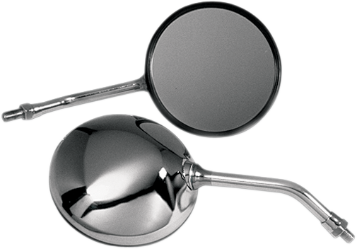 EMGO Mirror - CB-Style - Side View - Round - Chrome 20-37300