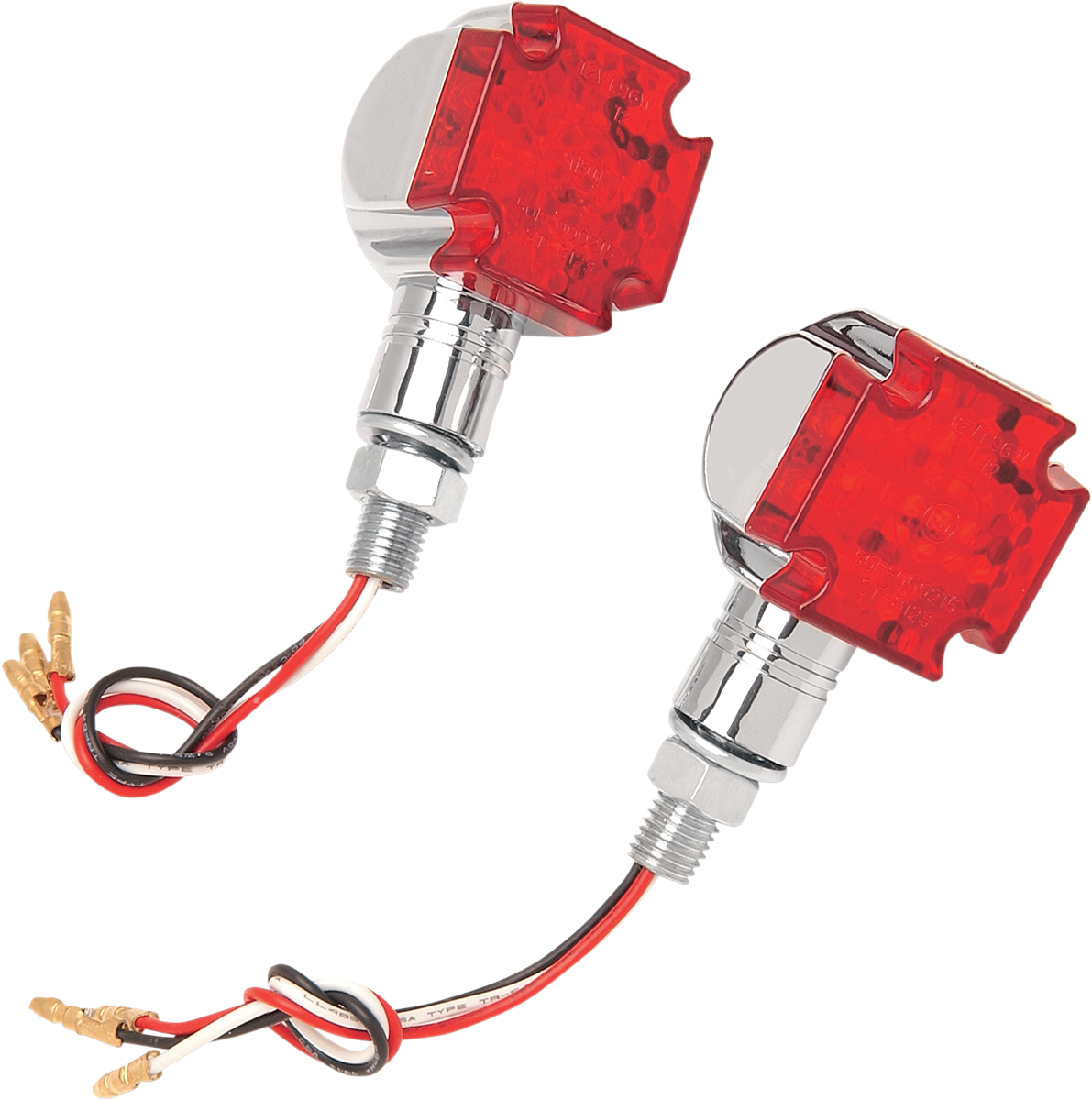 EMGO Marker Lights - LED - Maltese - Chrome/Red 61-99155