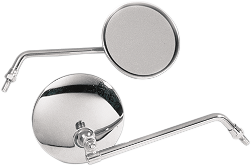 EMGO Mirror - CB-Style - Side View - Round - Chrome 20-42408