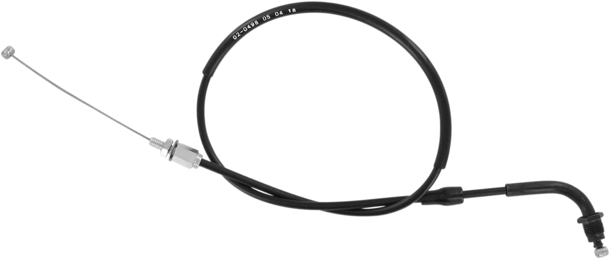 MOTION PRO Black Vinyl Throttle Cable - Push - '03-'06 CBR600RR 02-0498