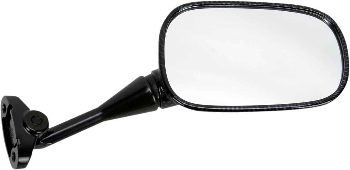 EMGO Mirror - Side View - Carbon Fiber - Rectangle - Right - Honda 20-87023