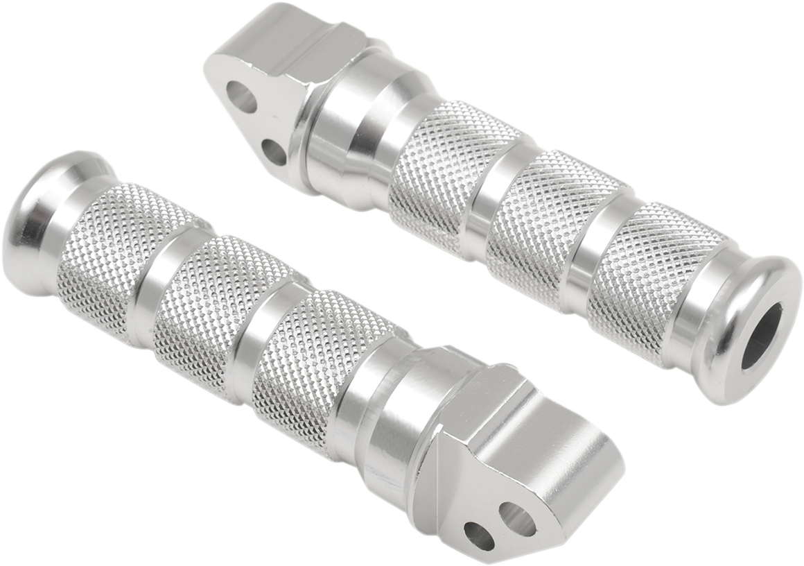EMGO Rear Foot Pegs - Silver - Suzuki 50-11321