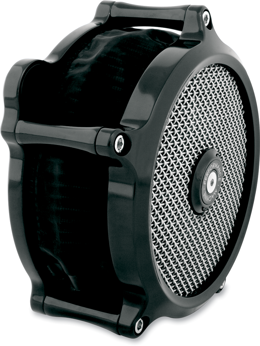 PERFORMANCE MACHINE (PM) Super Gas Air Cleaner Kit - Black 0206-2151-B