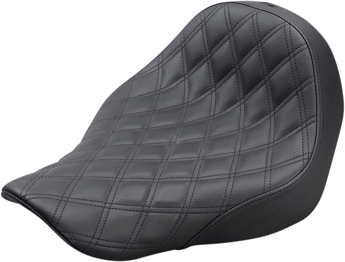 SADDLEMEN Renegade™ Solo Seat - Lattice Stitched - Black - FL/FX '18-'24 818-29-002LS