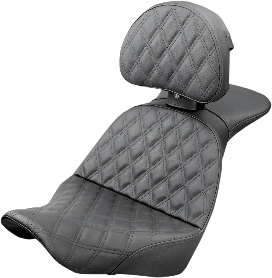 SADDLEMEN Explorer Seat - Lattice Stitched - Backrest - FX/FL '18-'24 818-29-030LS