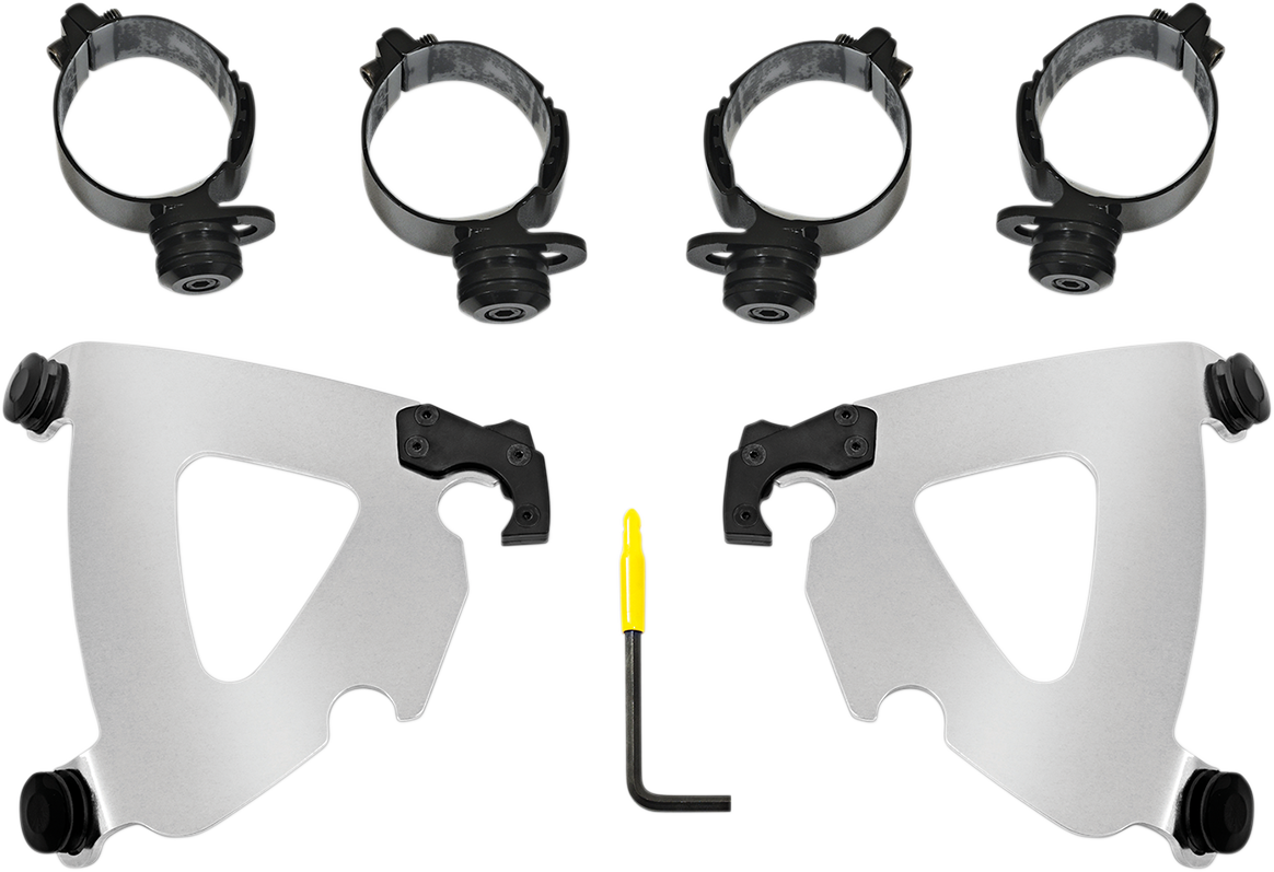 MEMPHIS SHADES Road Warrior Mounting Kit - Polished - FLSB/FXLRS MEK2043