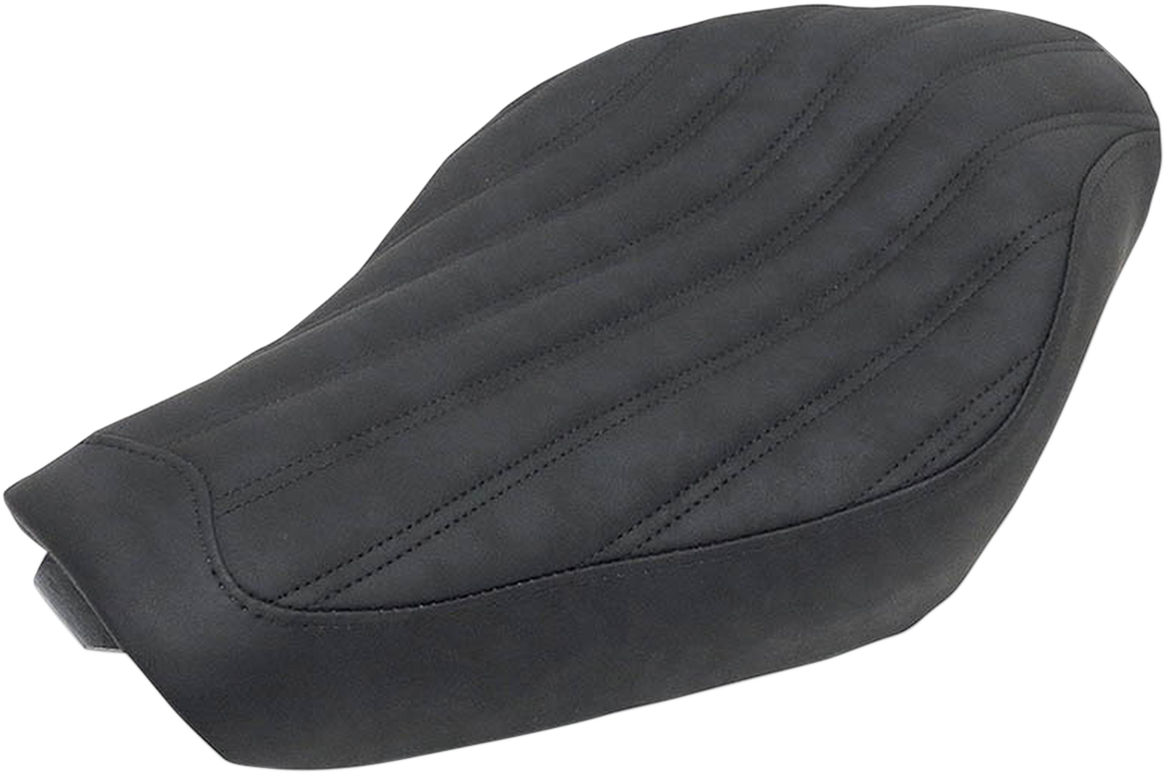 SADDLEMEN Knuckle Solo Seat - Ribbed - Black - XL '04-'20 807-11-0023