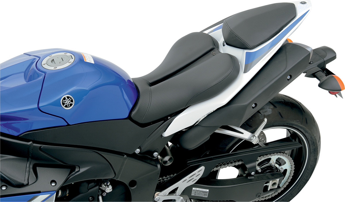 SADDLEMEN Gel Channel™ Track Carbon Fiber Sport Seat - Black - R1 0810-Y105