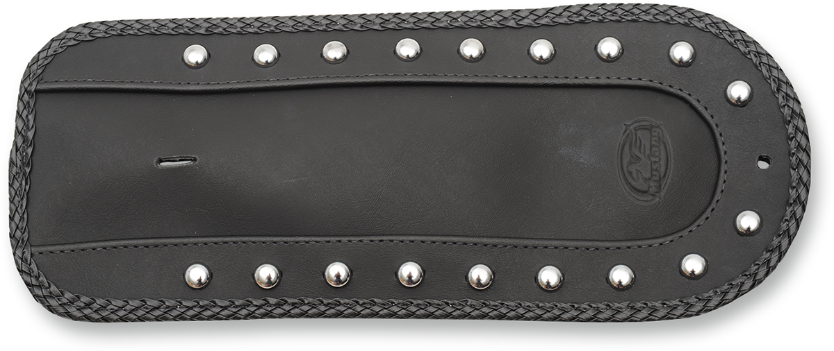 MUSTANG Fender Bib - Smooth Chrome-Studded - Black - HD Dyna '06-'17 78061