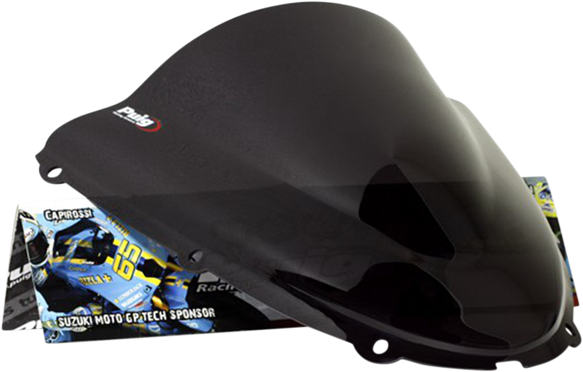 PUIG HI-TECH PARTS Race Windscreen - 15-3/4" - Dark Smoke - Ninja 4053F