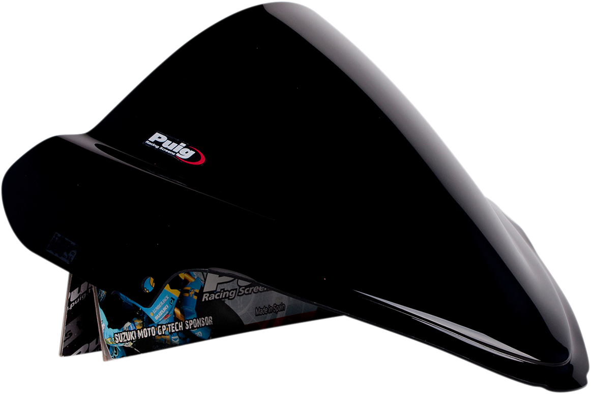 PUIG HI-TECH PARTS Race Windscreen - 15-3/8" - Black - Hayabusa 4826N