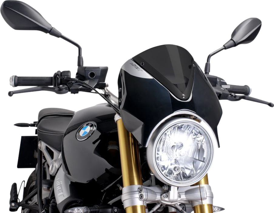 PUIG HI-TECH PARTS New Generation Windscreen - 11-3/4" - Dark Smoke - R9 7012F