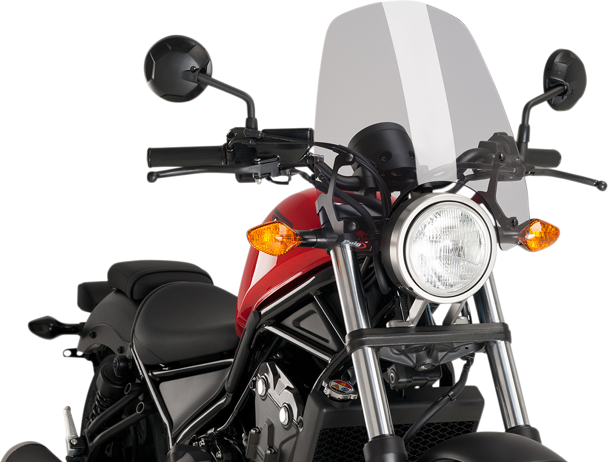 PUIG HI-TECH PARTS New Generation Windscreen - 16-1/2" - Smoke - Rebel 500 9462H