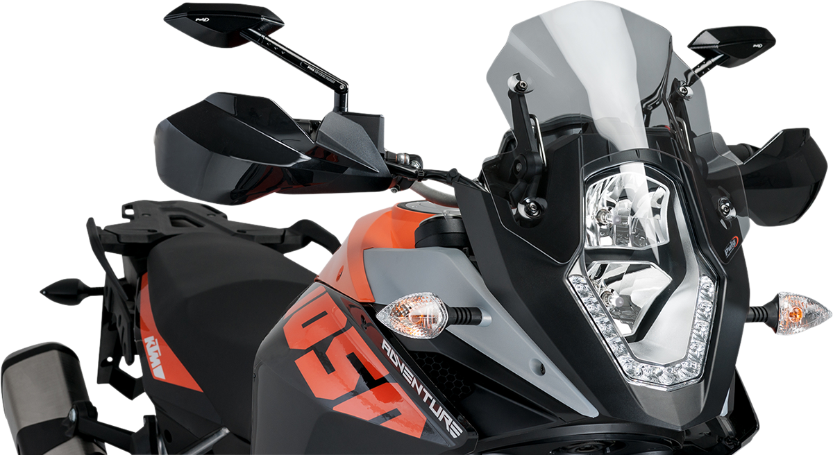 PUIG HI-TECH PARTS New Generation Windscreen - 12-3/8" - Smoke - KTM Adventure 6847H