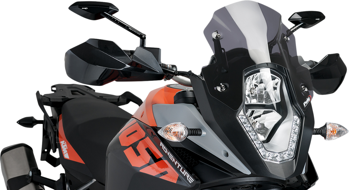 PUIG HI-TECH PARTS Race Windscreen - 12-3/8" - Dark Smoke - KTM 6847F