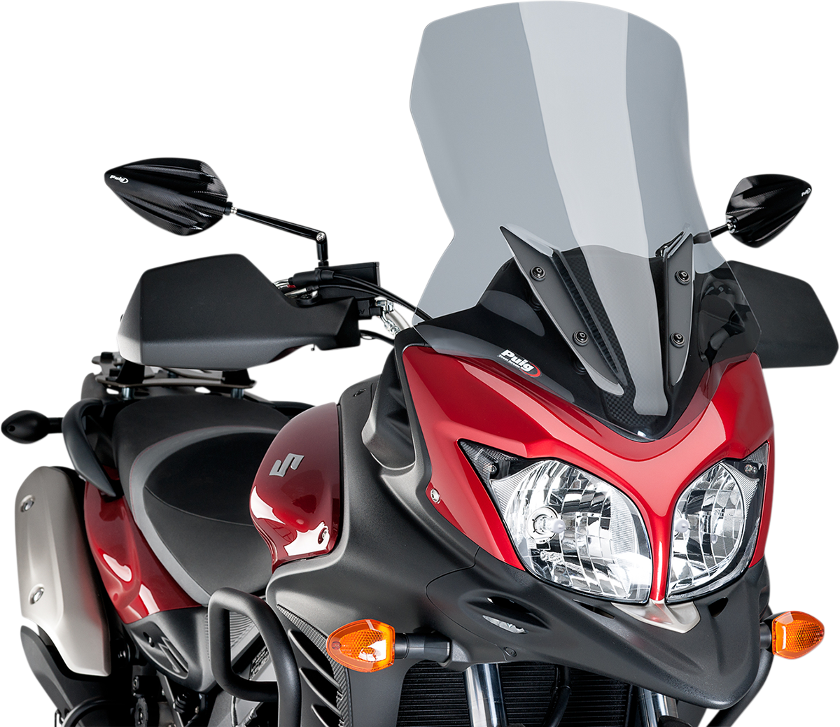 PUIG HI-TECH PARTS New Generation Windscreen - 21-1/4" - Smoke - V-Strom 650 5895H
