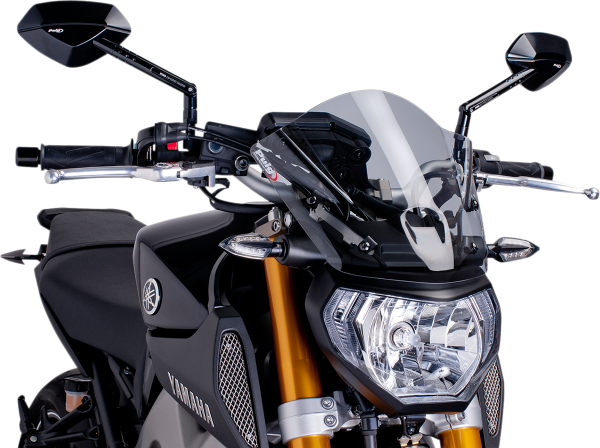 PUIG HI-TECH PARTS New Generation Windscreen - 11-1/2" - Smoke - MT09 6859H