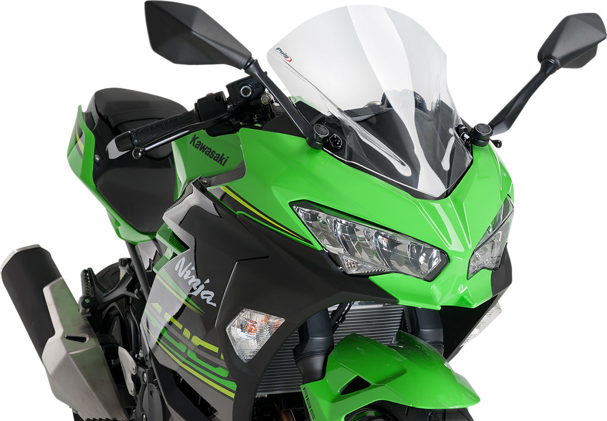 PUIG HI-TECH PARTS Race Windscreen - 15-3/4" - Clear - Kawasaki 9976W