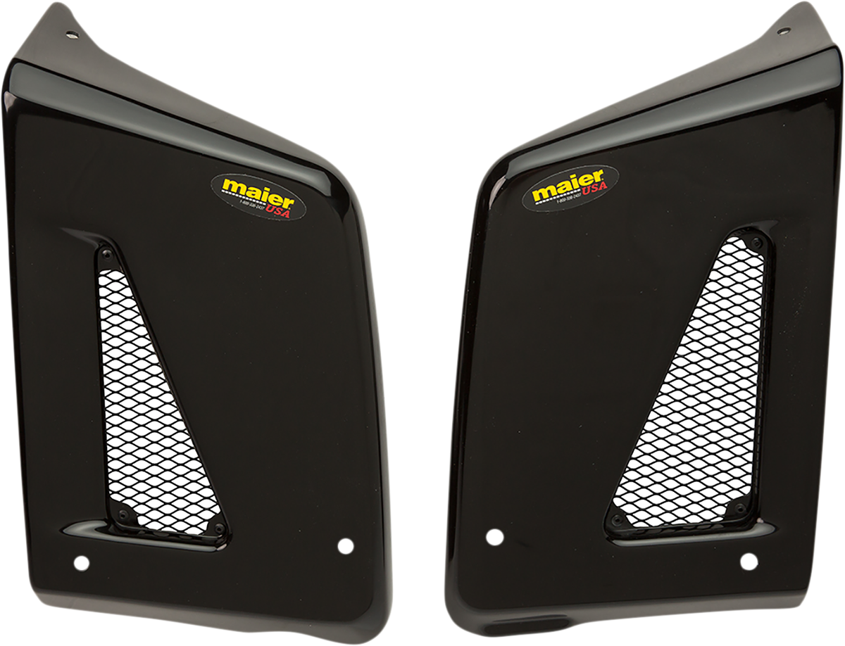 MAIER Radiator Scoops - Black - Kawasaki - KLR '87-'07 578100