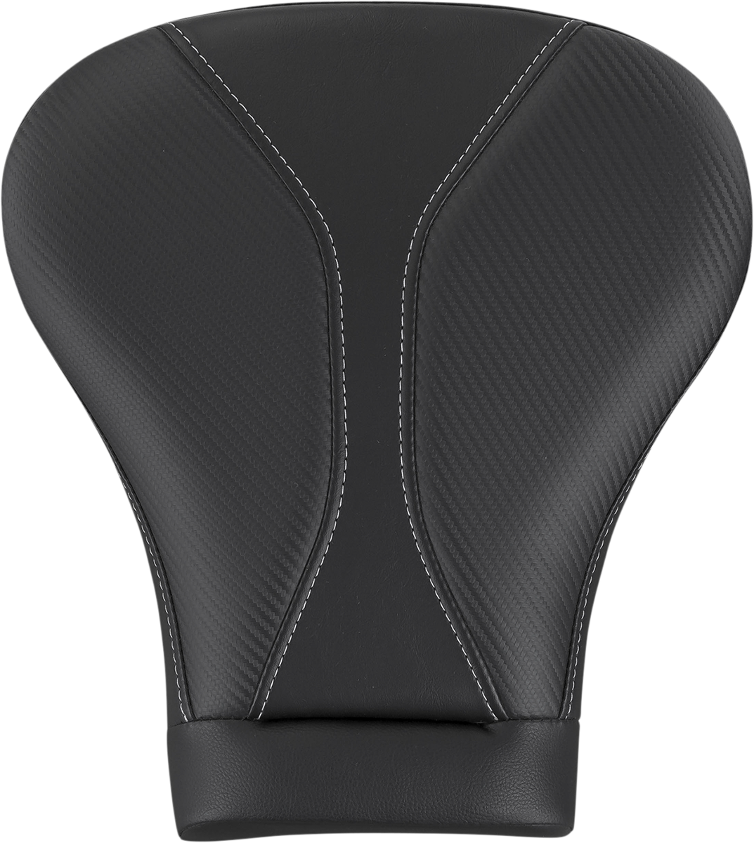 SADDLEMEN Dominator Pillion Pad - Touring - Black w/ Gray Stitching - FL '08-'25 808-07B-0142L