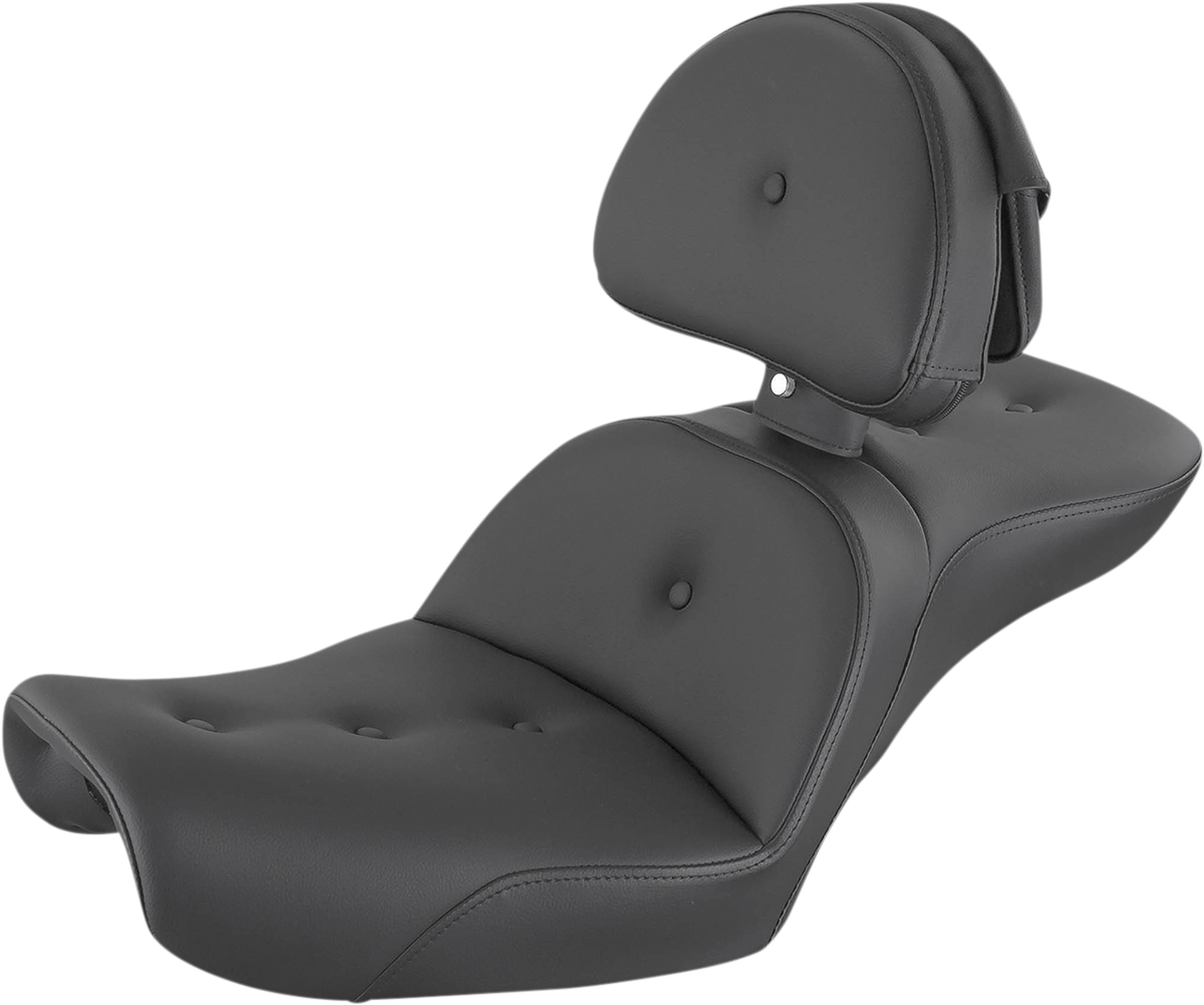 SADDLEMEN Explorer RoadSofa™ Seat - with Backrest - FXD '96-'03 896-04-030RS