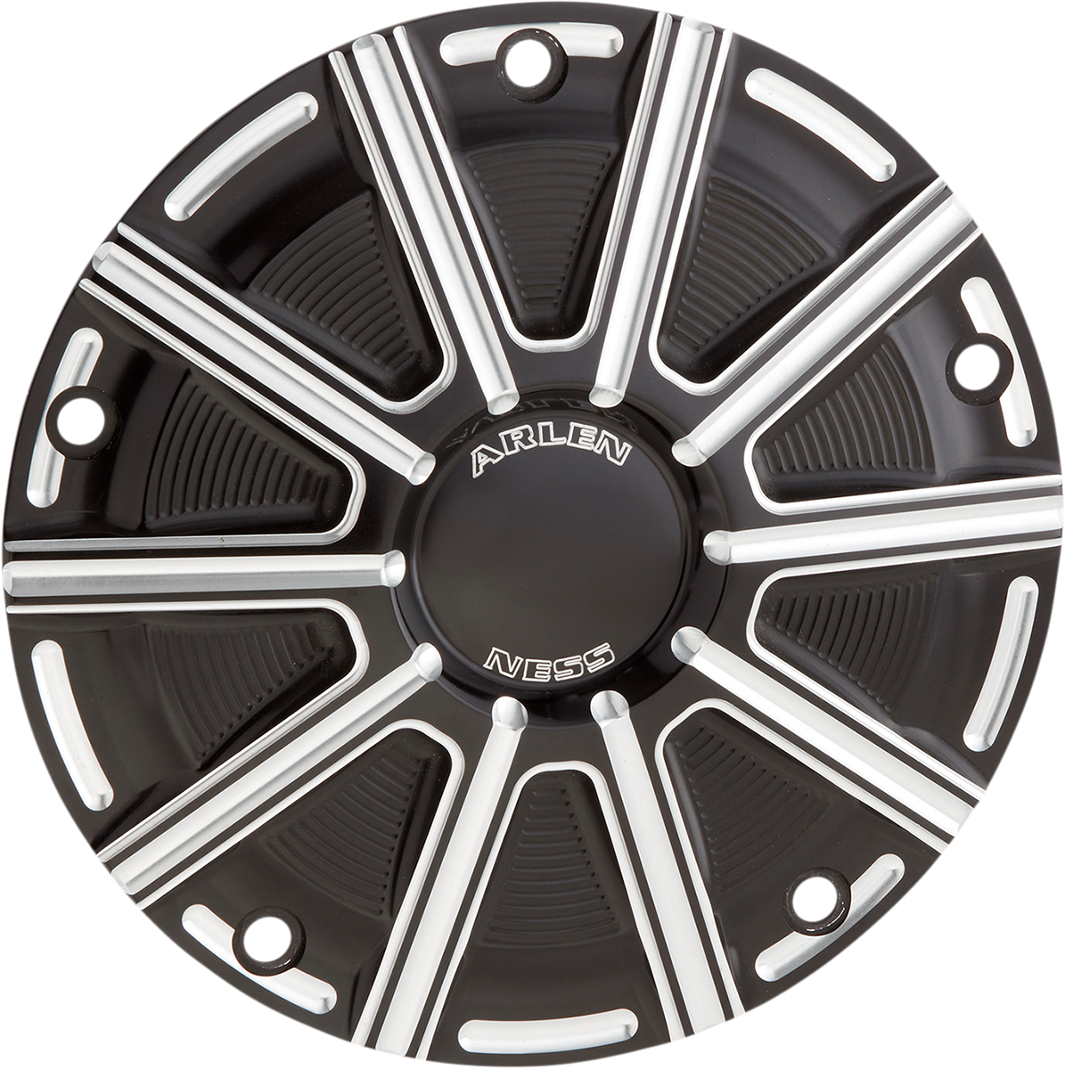 ARLEN NESS 10-Gauge Derby Cover - Black/Machined - Big Twin 700-018