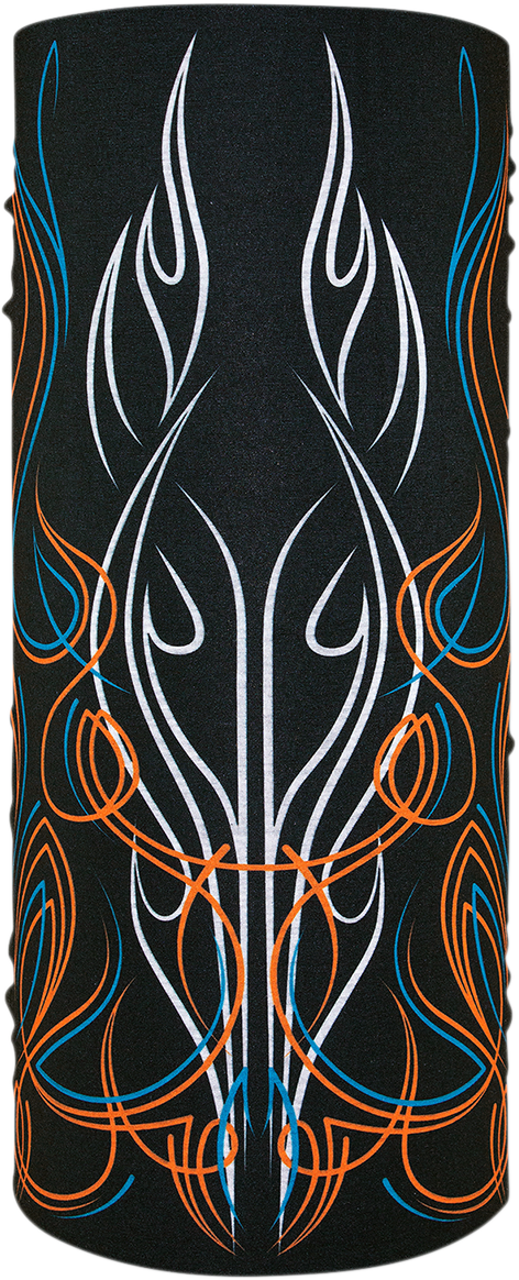 ZAN HEADGEAR Motley Tube® Pinstripe Flame T426 - Multi-Functional Neck Warmer and Face Cover