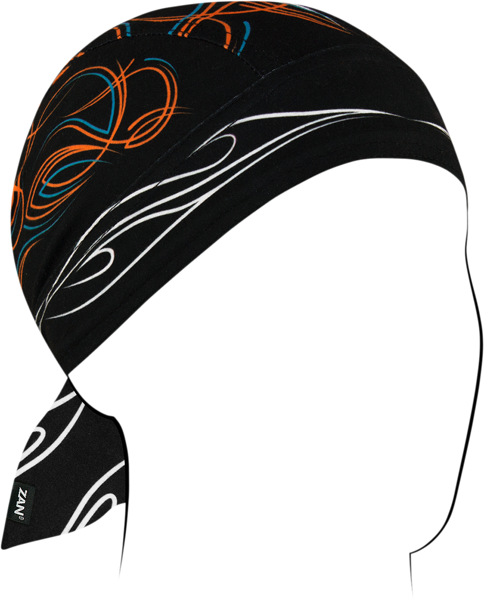 ZAN HEADGEAR Flydanna® SportFlex® Pinstripe Flame ZL426 - Soft, Stretchable Head Cover with UV Protection