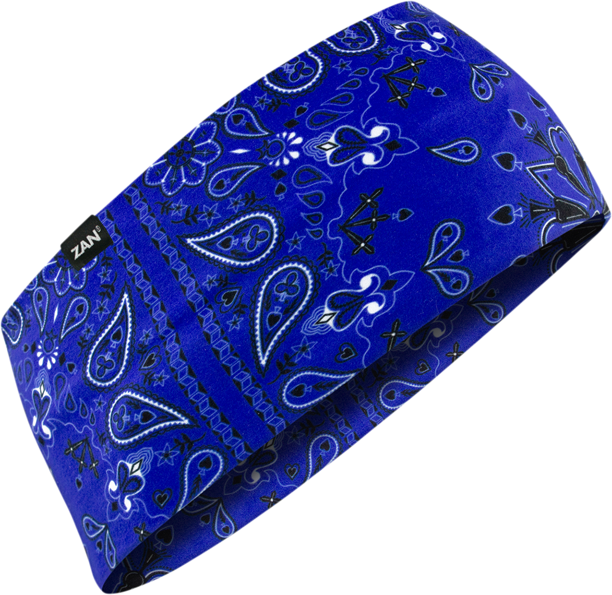 ZAN HEADGEAR SportFlex® Headband Navy Paisley HBL111 – Comfortable, UV-Protection Headwear