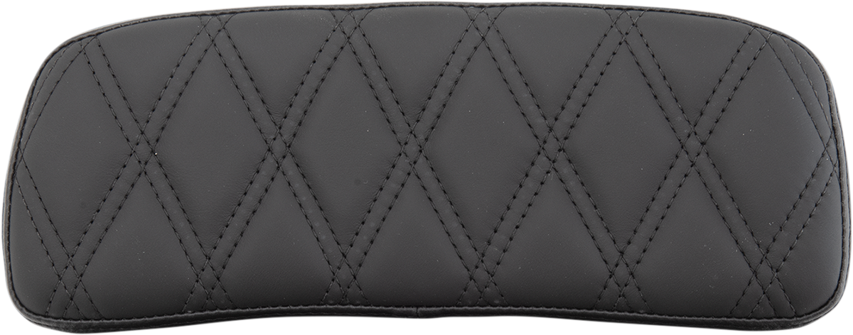 DRAG SPECIALTIES SEATS Chopped Tour-Pak Pad - Solar Leather - Black Double Diamond - 1-3/4" Thick 0822-0432