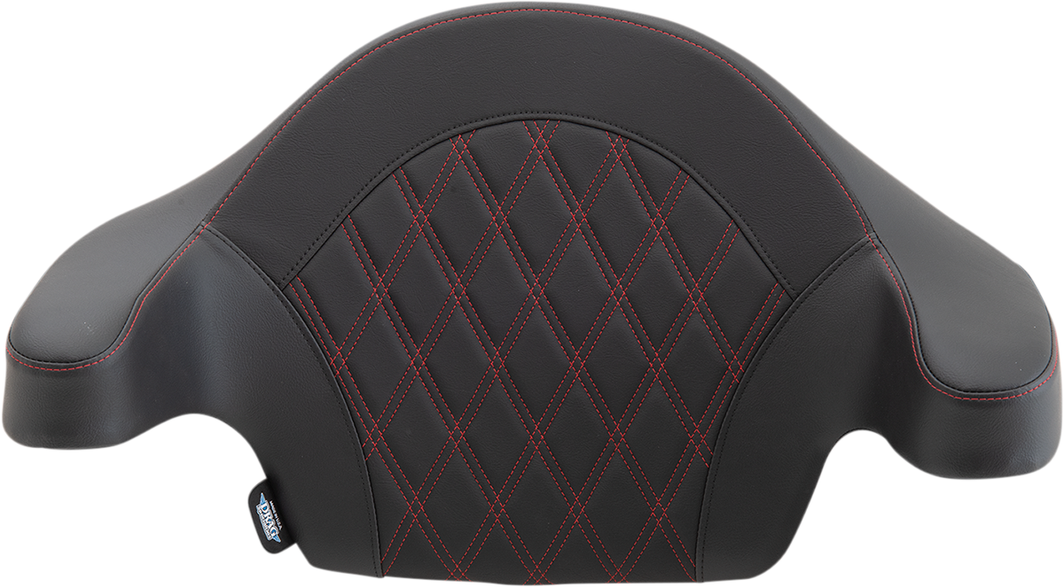 DRAG SPECIALTIES SEATS King-Pak Pad - Double Diamond - Red Thread - Road King '14-'25 0822-0439