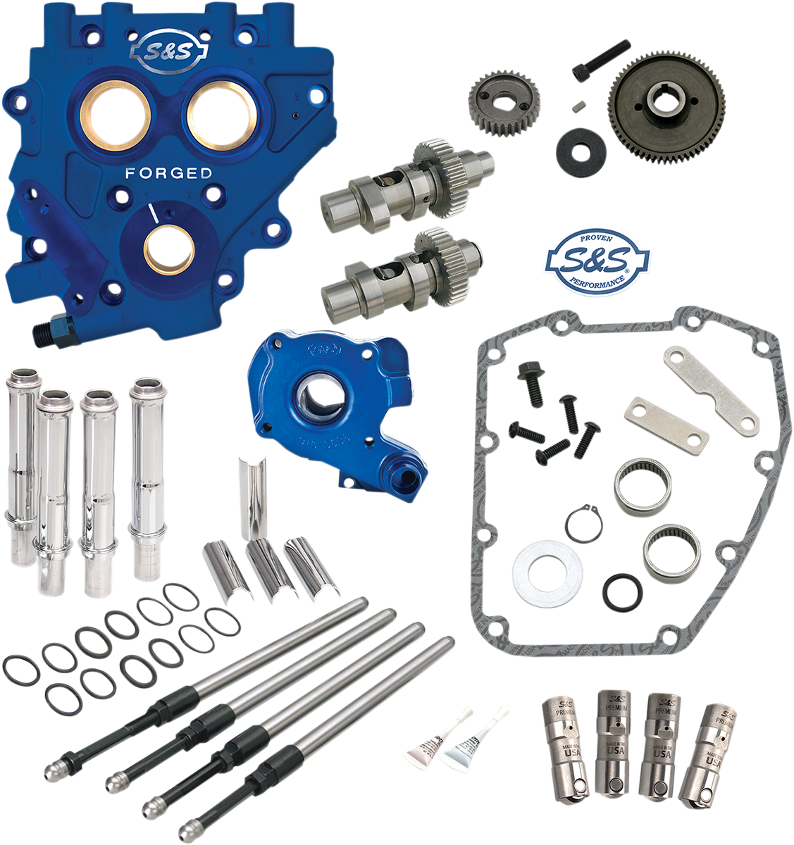 S&S CYCLE Cam Chest with Plate Kit - 551GE - Easy Start Cams - Twin Cam 310-0815