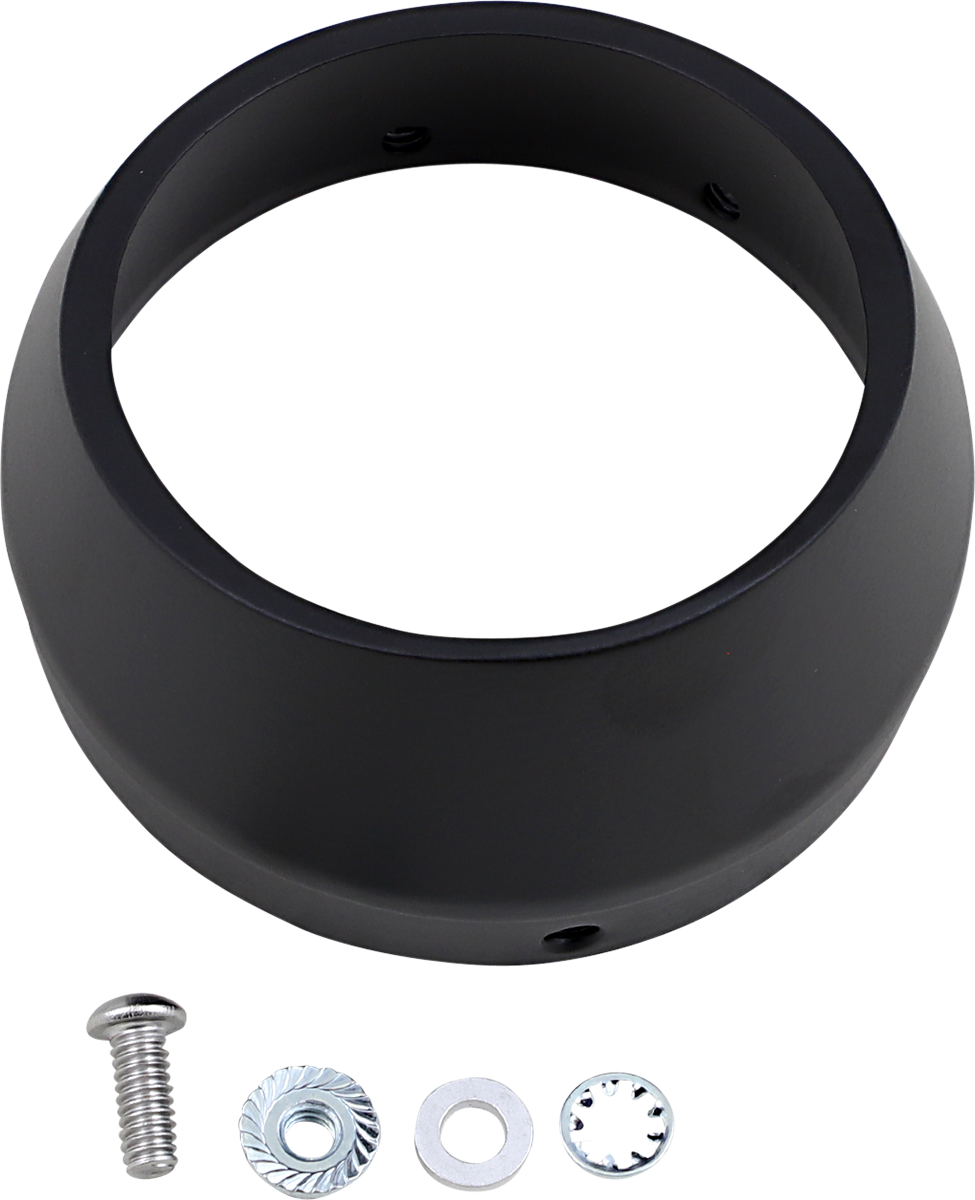 BASSANI XHAUST Optional Slash-Cut End Cap - Black BESM1B