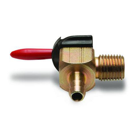 Motion Pro 12-0085 90 Degree Fuel Valve with 1/4 NPT and Barb Fitting