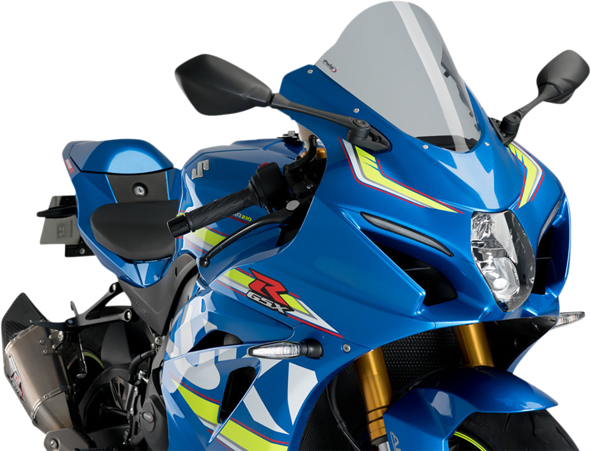 PUIG HI-TECH PARTS Race Windscreen - 11-1/4" - Smoke - GSX-R 3631H