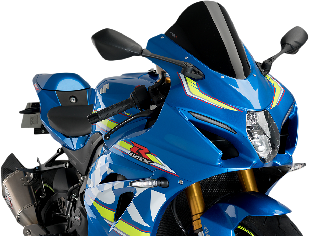 PUIG HI-TECH PARTS Race Windscreen - 11-1/4" - Black - GSX-R 3631N