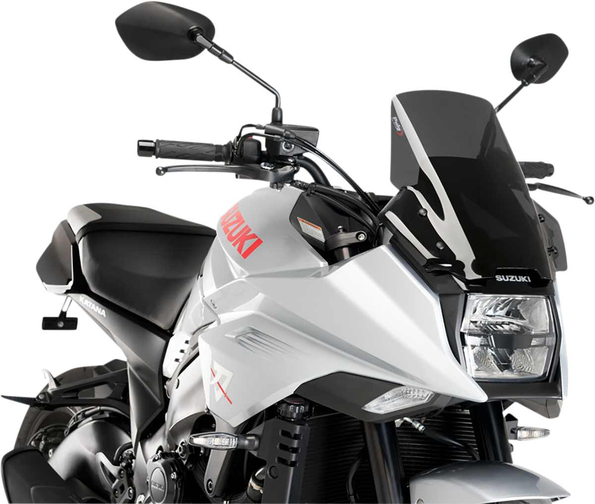 PUIG HI-TECH PARTS Race Windscreen - 13" - Dark Smoke - YZF-R3 3737F