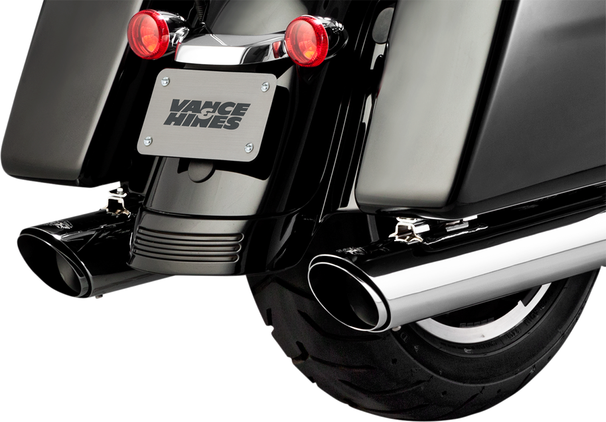 VANCE & HINES Twin Slash Slip-On Muffler - Chrome - FL 16672