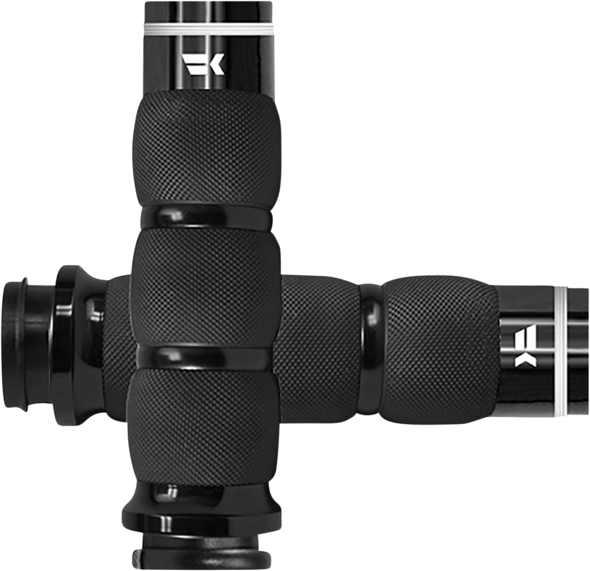 KHROME WERKS Turbine Grips - Air Cushion - TBW - Black 500130