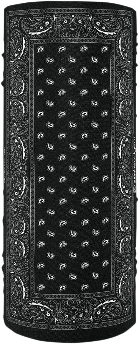 ZAN HEADGEAR Motley Tube® Black Paisley T101 Multi-Use Headwear
