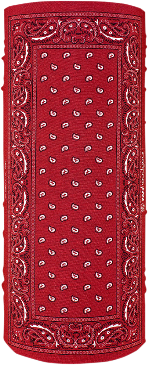 ZAN HEADGEAR Motley Tube® Red Paisley T106 - Multi-Use Head and Face Covering