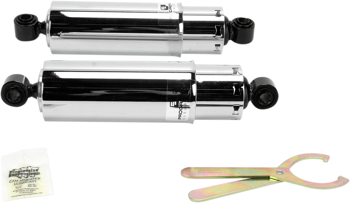 Progressive Suspension 412 Series Shock for Harley Dyna - 11 Inch Chrome Standard Model (Part Number: 412-4041C)