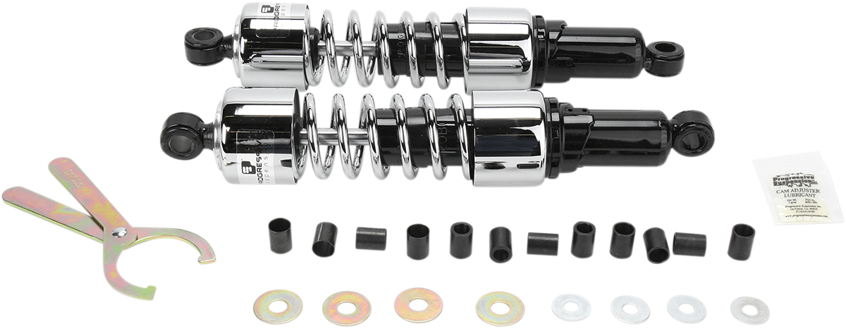 Progressive Suspension Shocks 14.25" 412 Cruiser Series Chrome - Part No. 412-4220C