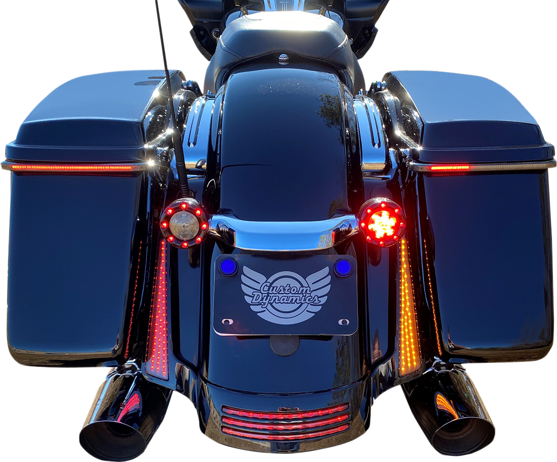 CUSTOM DYNAMICS Panel Lights - Chrome - Smoke Lens CD-FASCIADCSS6C