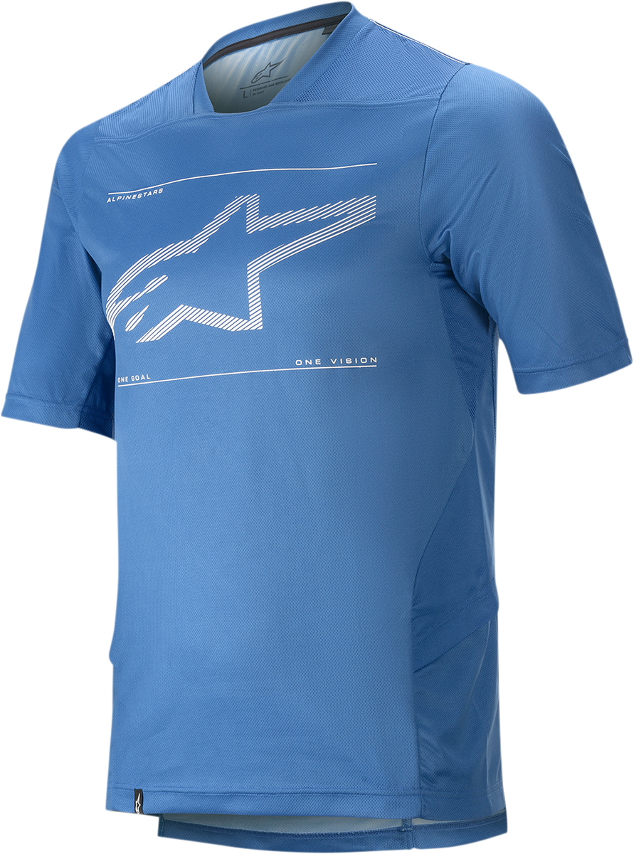 ALPINESTARS Drop 6.0 Short-Sleeve Jersey - Blue - Small 1766320-7310-SM