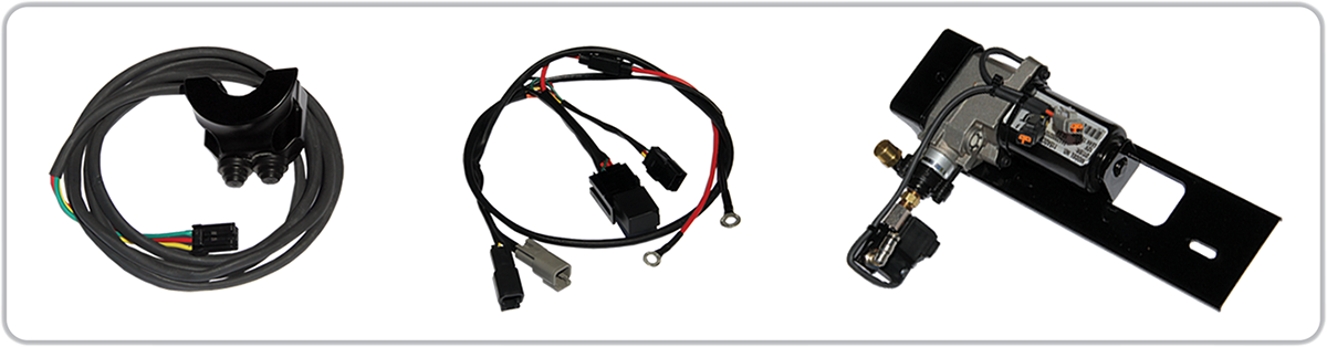 LEGEND SUSPENSION AIR-A FL Adjustable Air Suspension with Black Handlebar Control for FLH - Part 1311-0153
