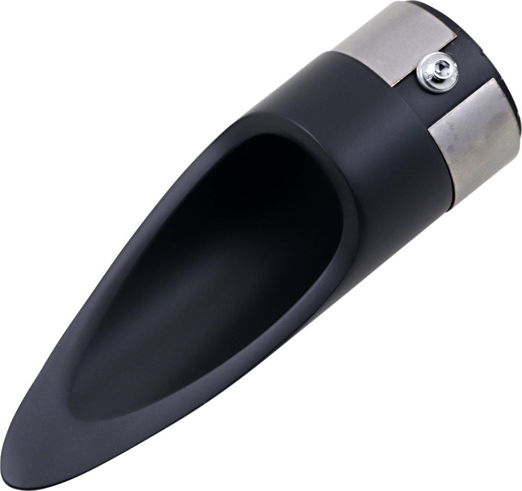 BARON Family Jewel Exhaust Tip - Black - Scalloped BA-1100-01B